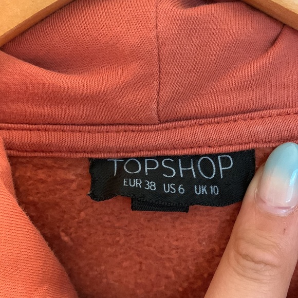 TopShop Size 6 Pink Front Pouch Hoodie - Picture 5 of 5